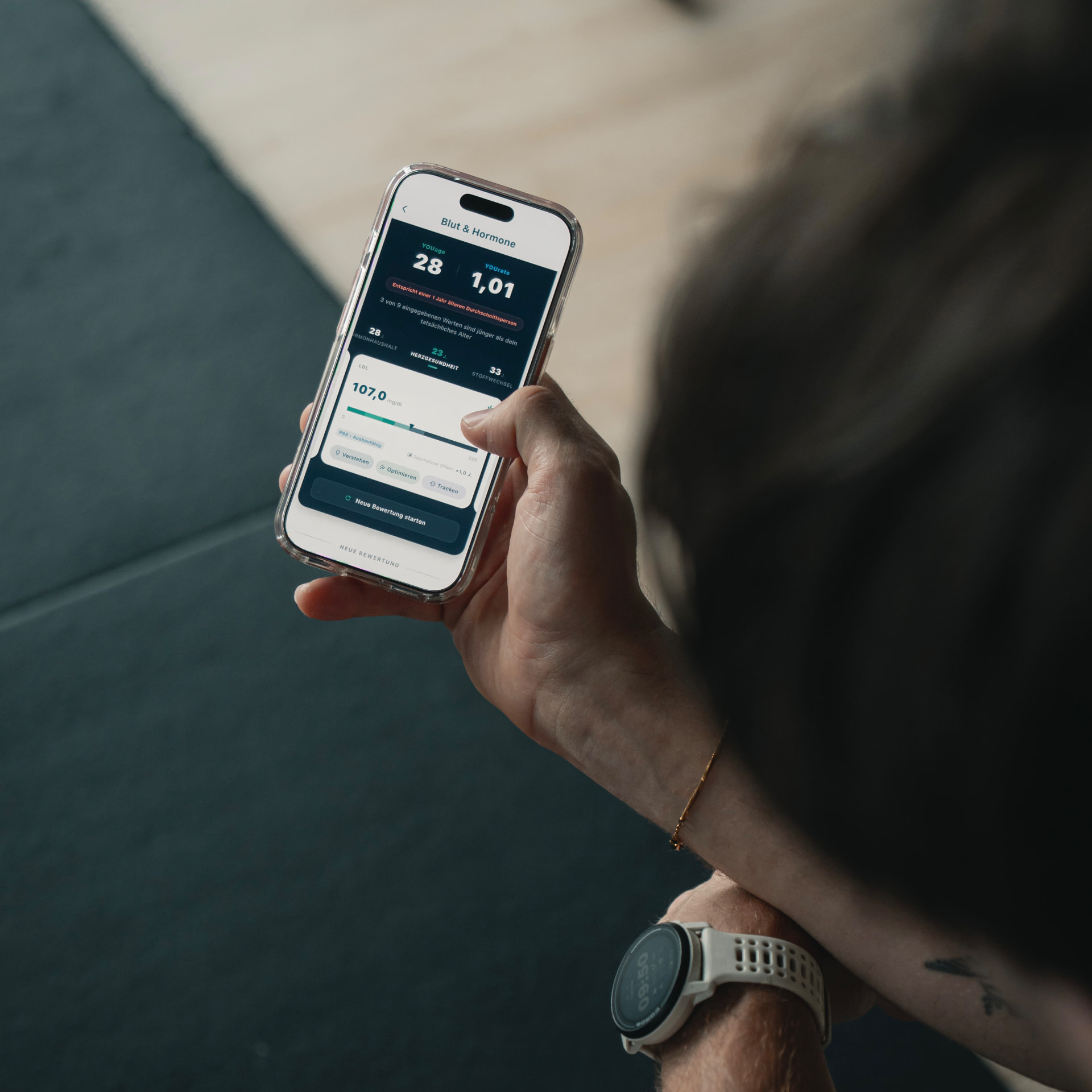 YOUspan App mit Auswertung